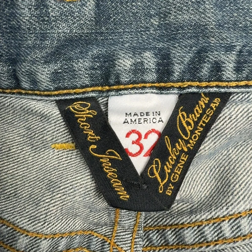 Vintage Lucky Brand Jeans Mens 32 Blue Denim Bootcut Zip Fly Y2K Style